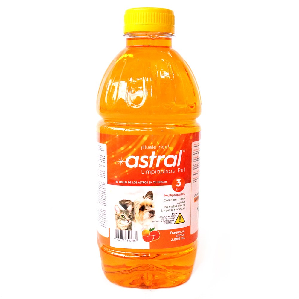 LIMPIAPISOS MASCOTAS ASTRAL PET *2000ML