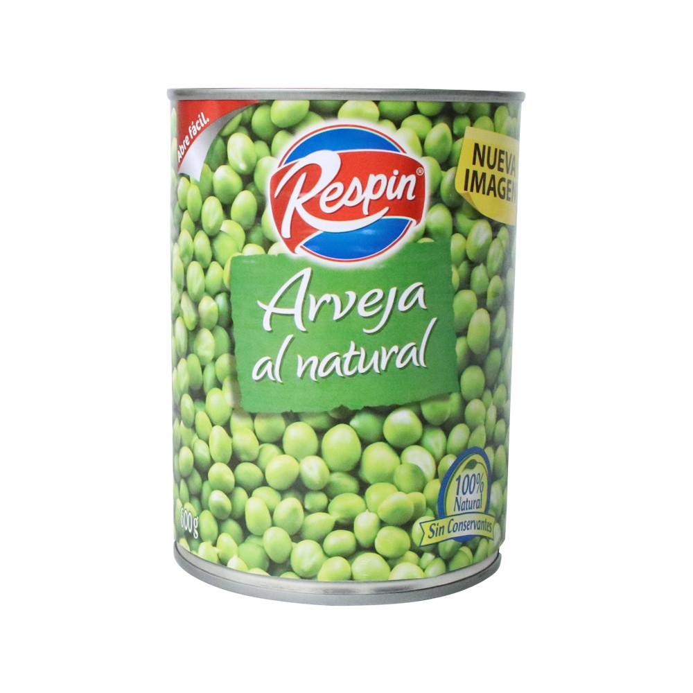 ARVEJA NATURAL LATA RESPIN  x 600GR