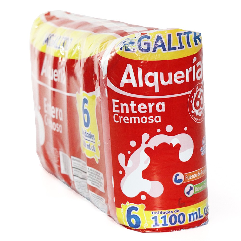 LECHE ALQUERIA ENT UHT 6U x 1100ml