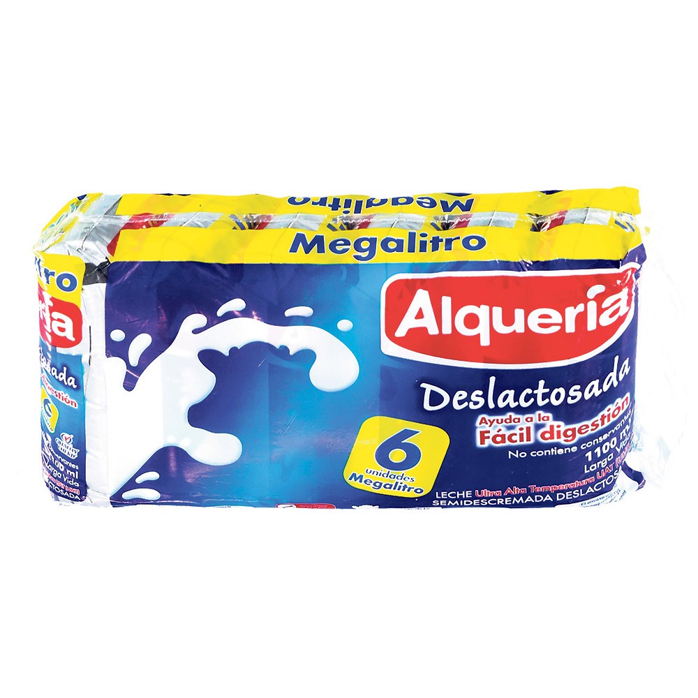 LECHE DESLAC ALQUERIA x 6 UND x 1.1LT