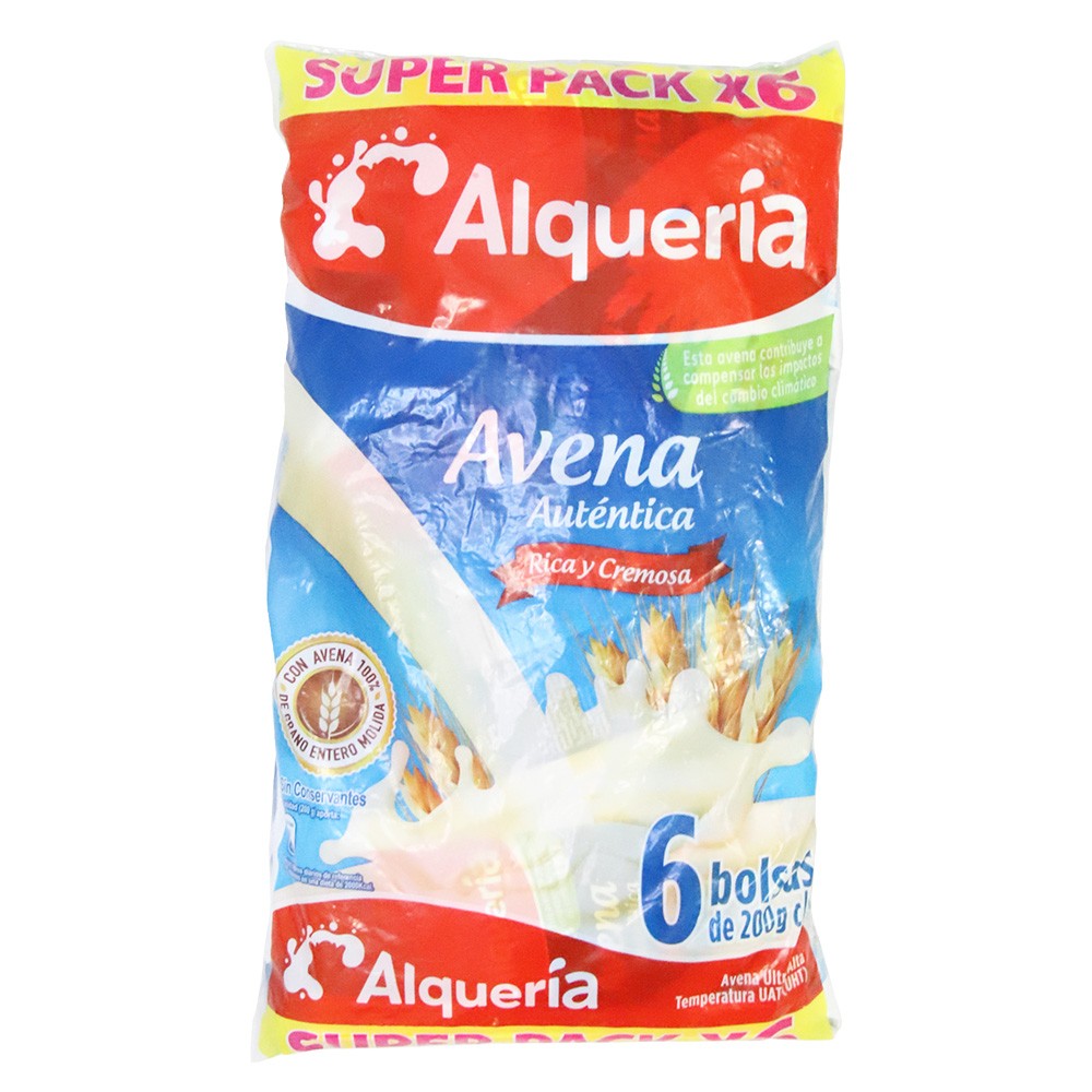 AVENA AUTENT BOLSA ALQUERIA *200ML X6
