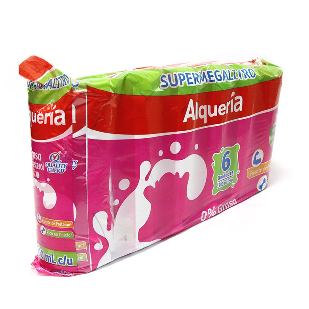 LECHE DESCREMADA SIXPACK  x 1300ML