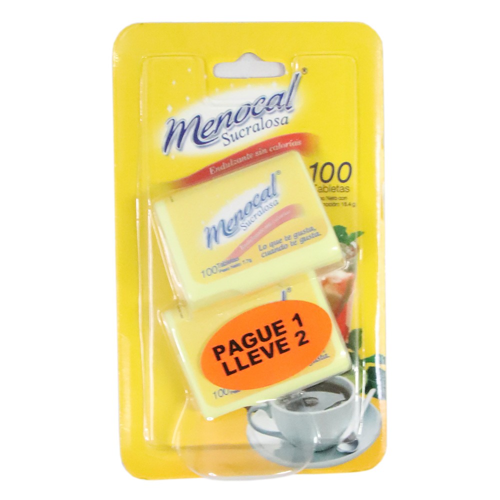 MENOCAL SUCRALOSA 2X1  x 100 TAB $ ESP
