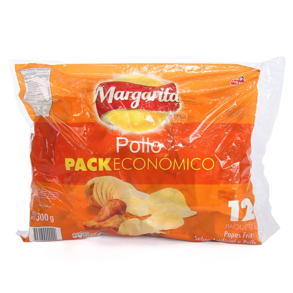 PAPA MARGARITA POLLO 12 UND  x  25 gr