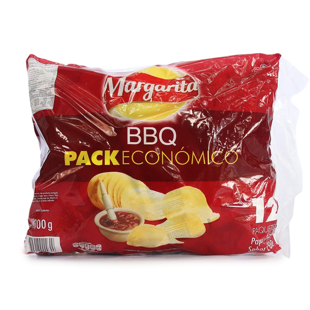 PAPA MARGARITA BBQ 12 UND  x  25 gr