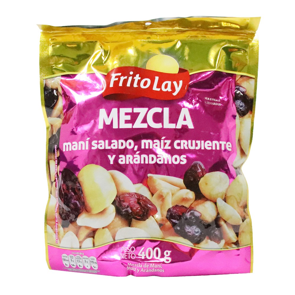 MEZCLA DE NUECES MAN/MA/AR FRITOLAY*400G