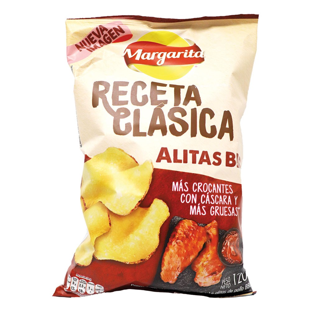 PAPA  POLLO BBQ FAM MARGARITA x 120GR