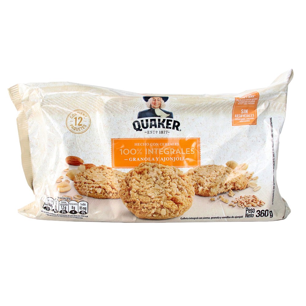 QUAKER AVENA GRANOLA ECONOPACK x 360GR
