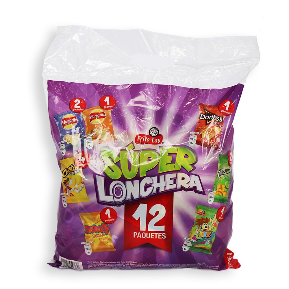 LONCHERA SURTIDA FRITOLAY X12