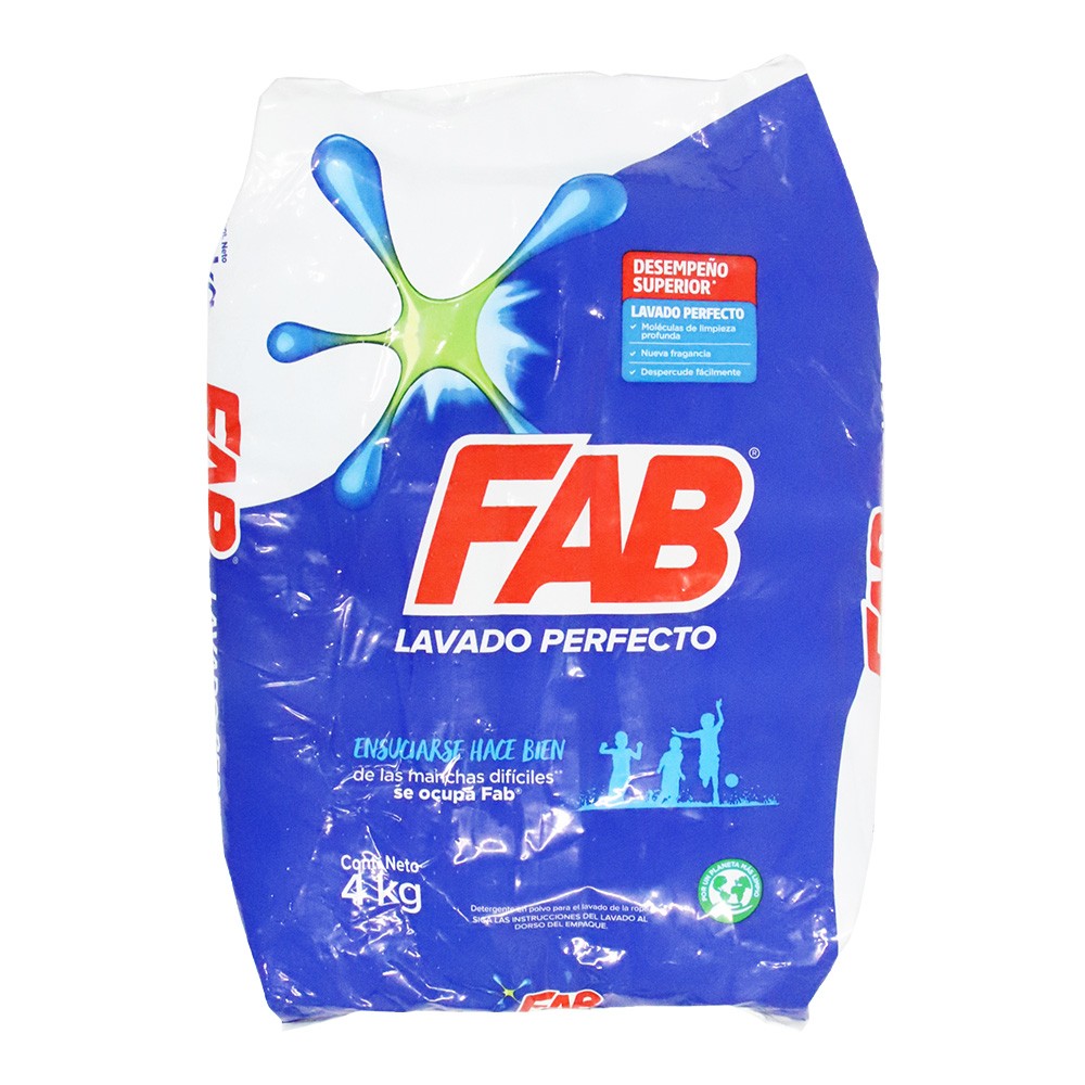 DETERGENTE FAB FLORAL  x 4 KG
