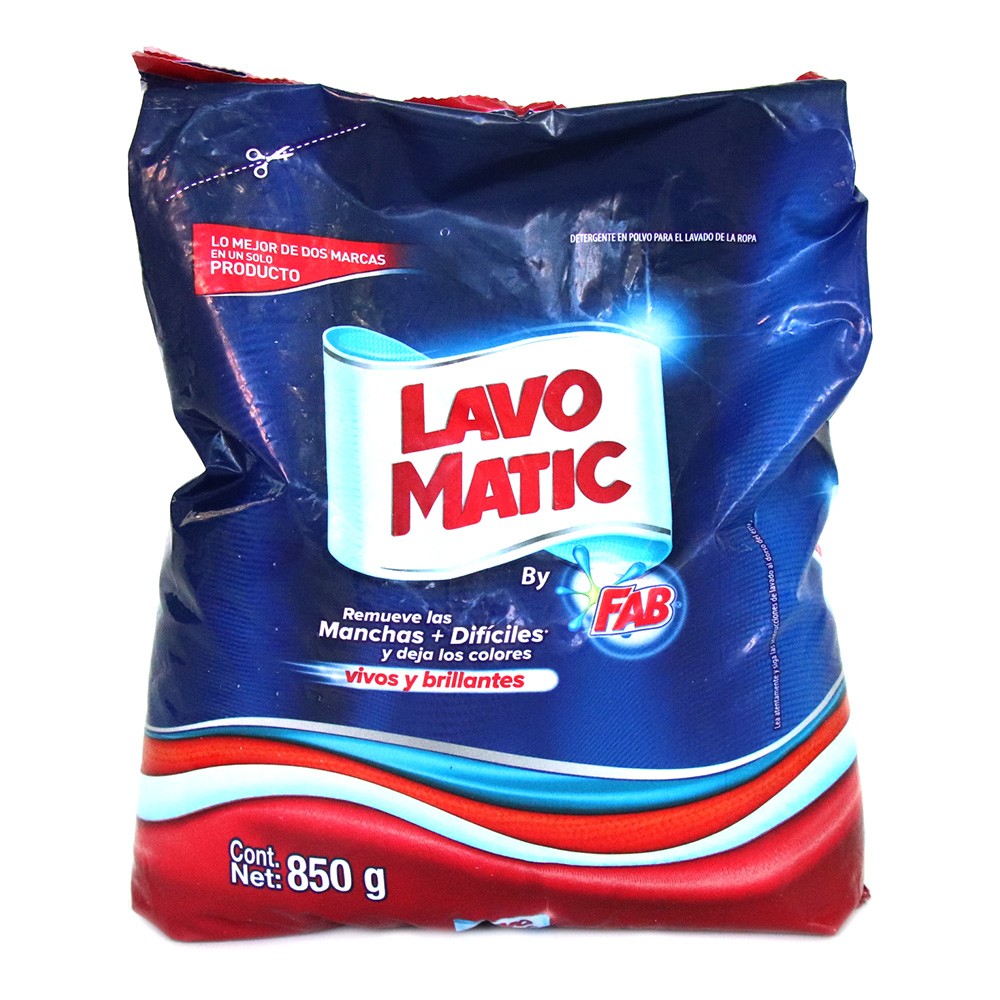 DETERGENTE POLVO FLORAL LAVOMATIC*850GR