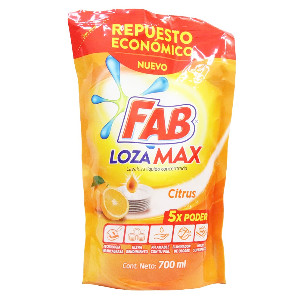 LAVAPLATO LOZAMA LIQ CITRUS DP FAB*700ML