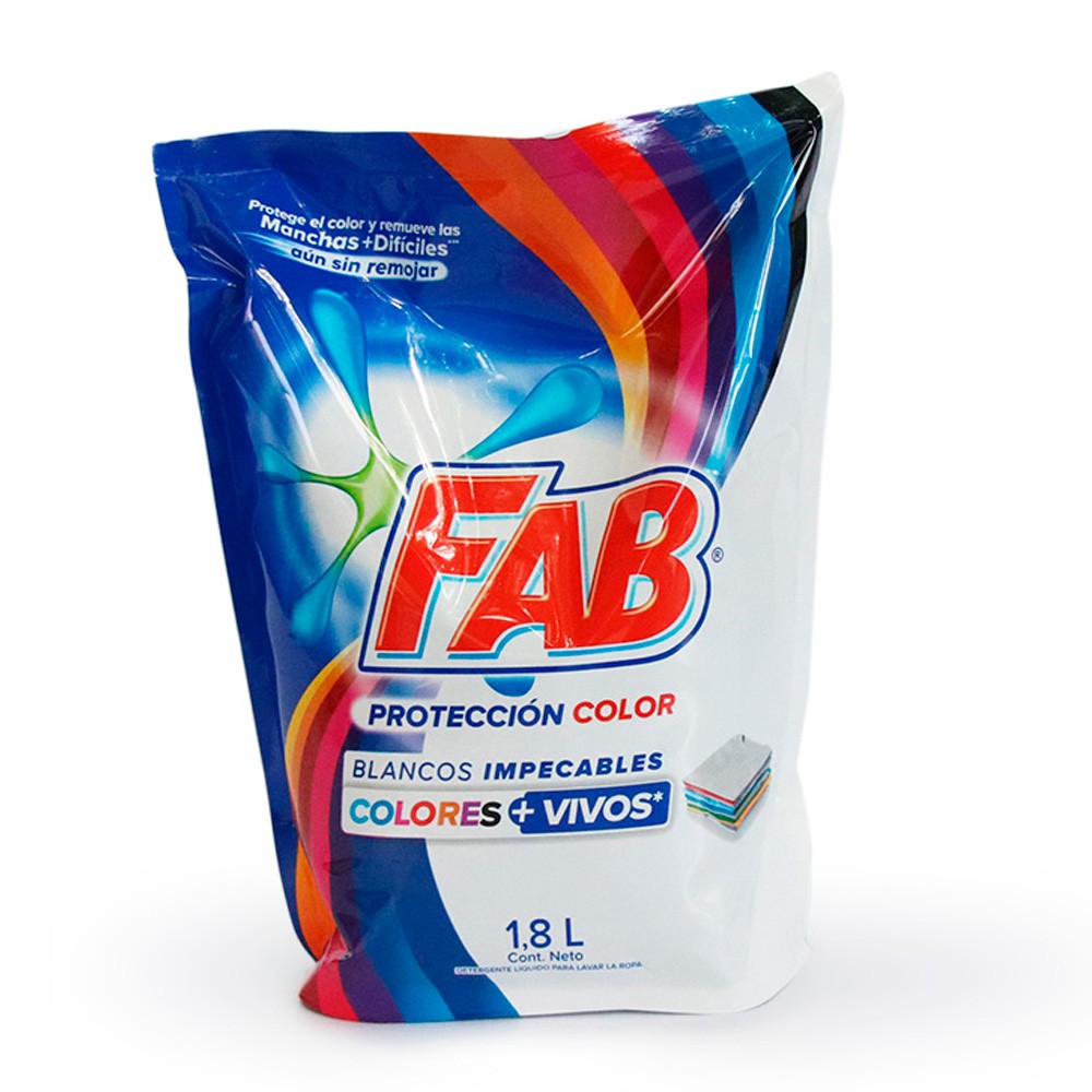 DETERGENTE LIQUIDO COLOR FAB*1800ML