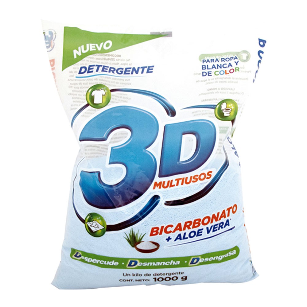 DETERGENTE 3D MULT POLV  x 1000GR