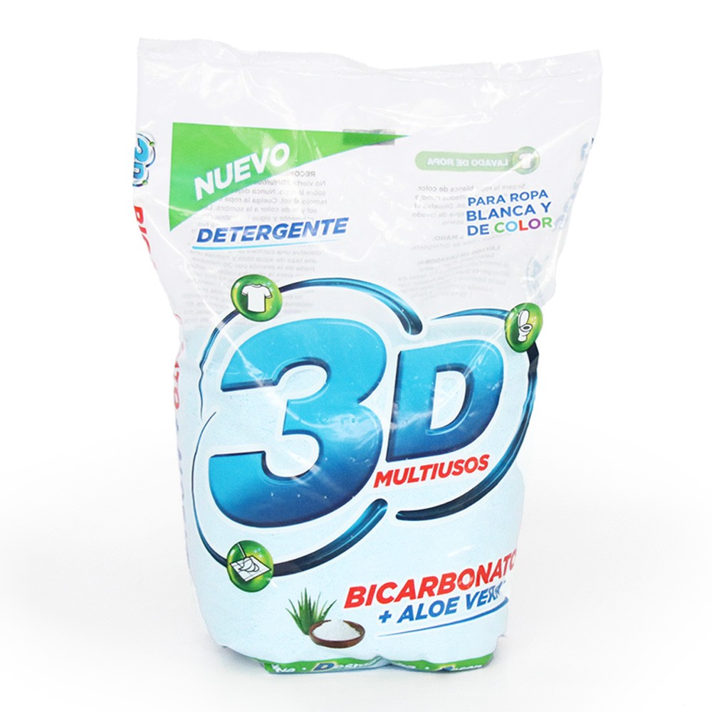 DETERGENTE 3D MULT POLV  x 500GR