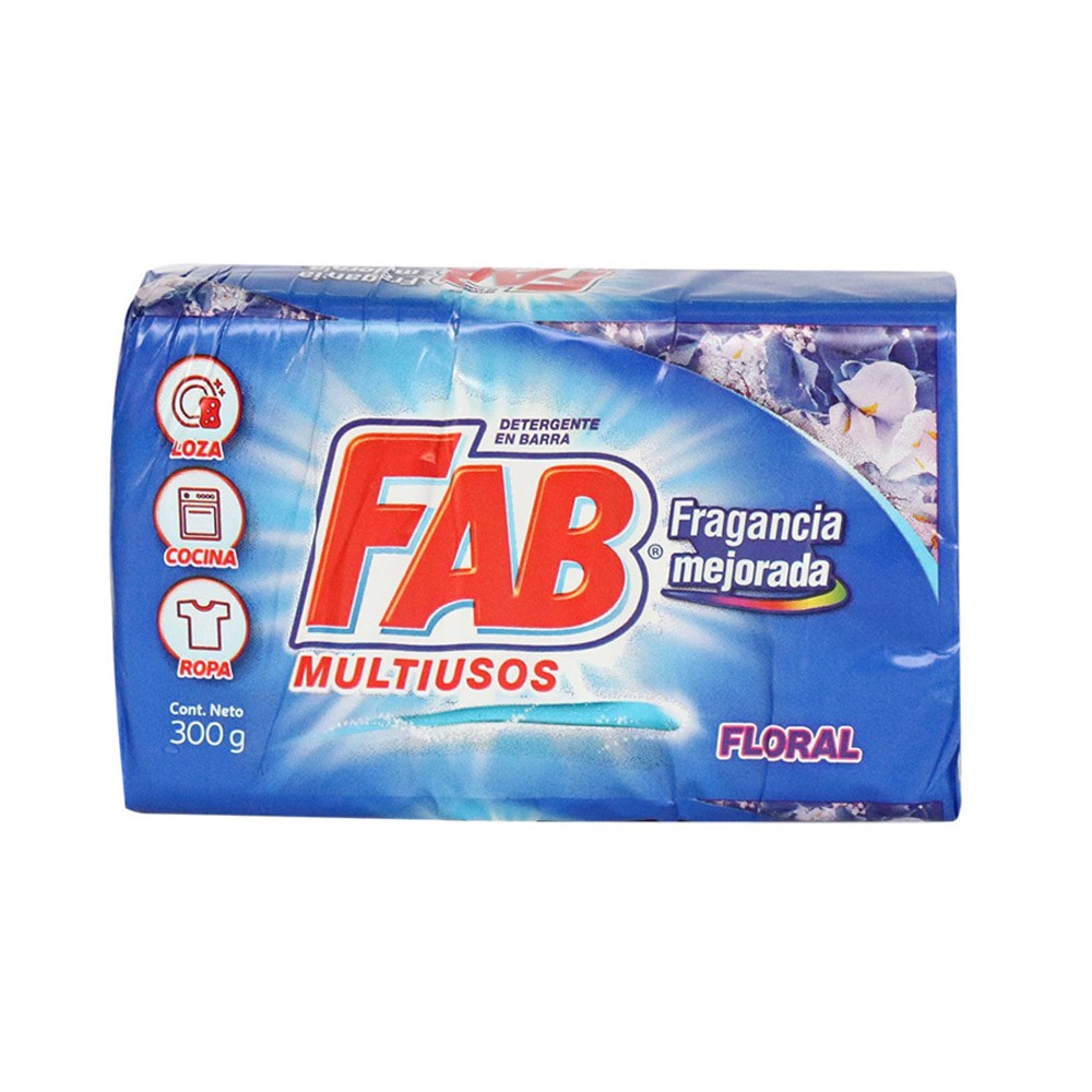 FAB JABON BARRA FLORAL  x 300 GR