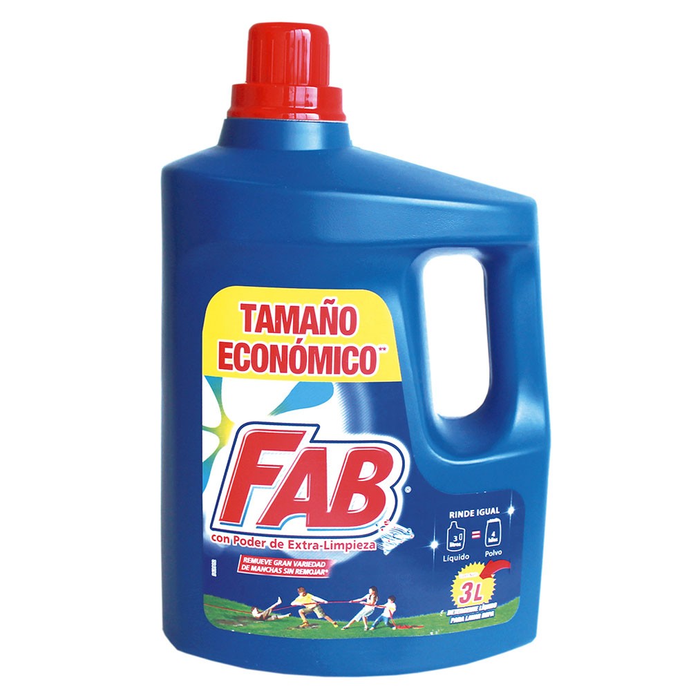 DETERGENTE LIQUIDO FAB  x 3LT