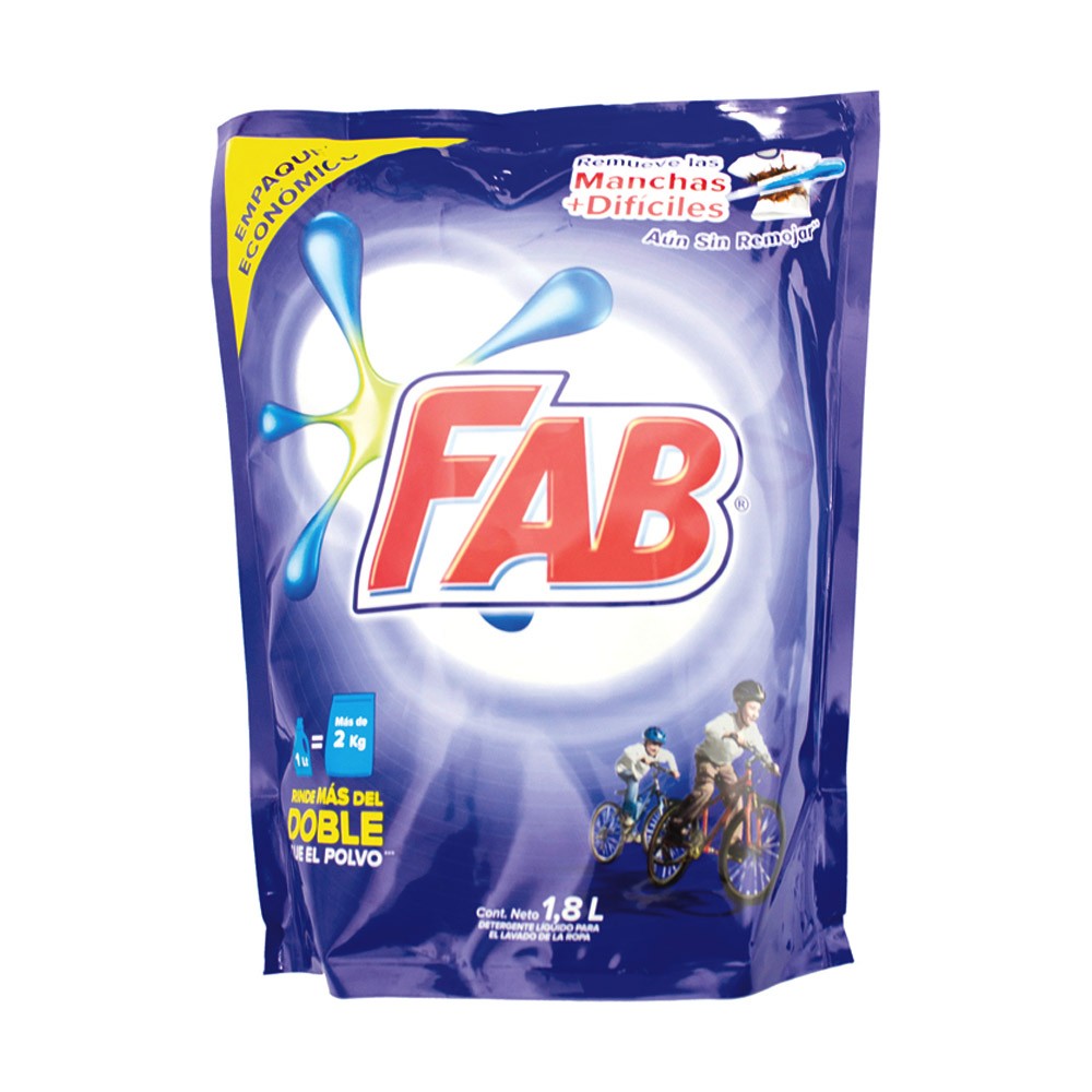 DETERGENTE FAB LIQUIDO DOYPACK x 1800ML