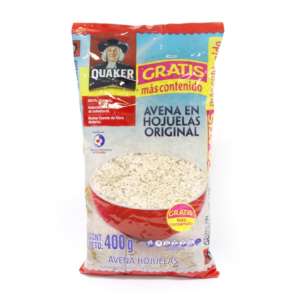 AVENA HOJUELAS QUAKER x 400GR