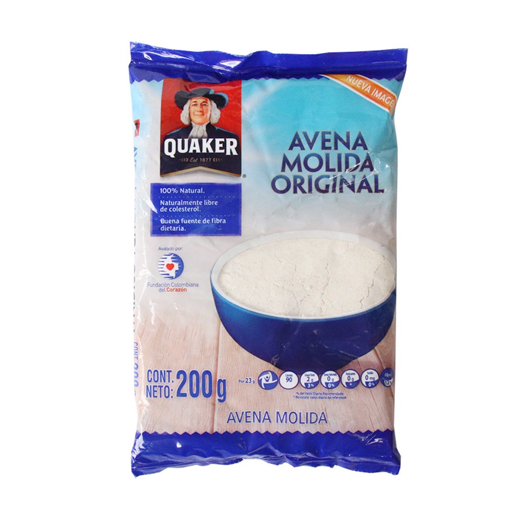 AVENA MOLIDA  QUAKER  x 200GR
