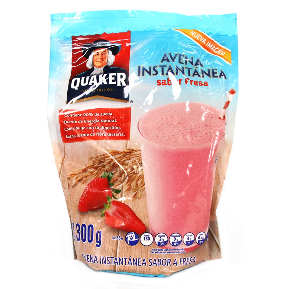 AVENA QUAKER INSTANTANEA FRESA  x 300GR
