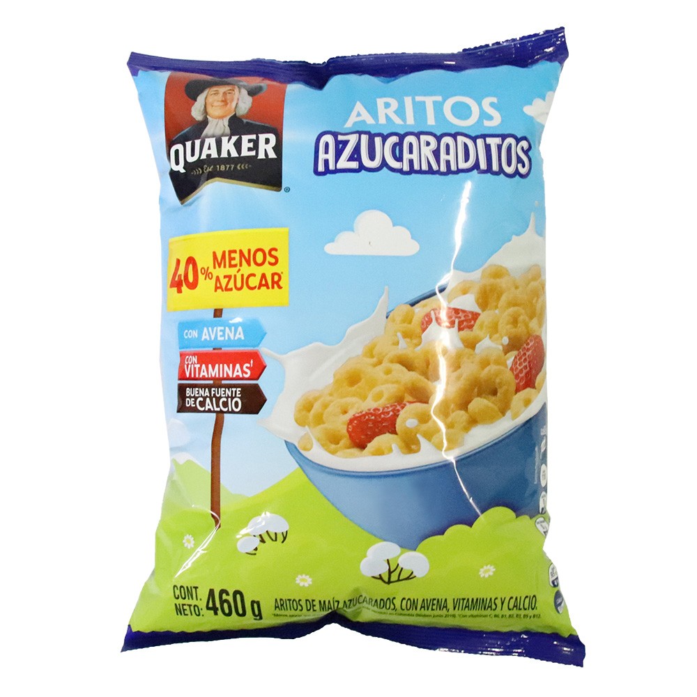 CEREAL ARITOS AZUCARADITOS QUAKER*460GR