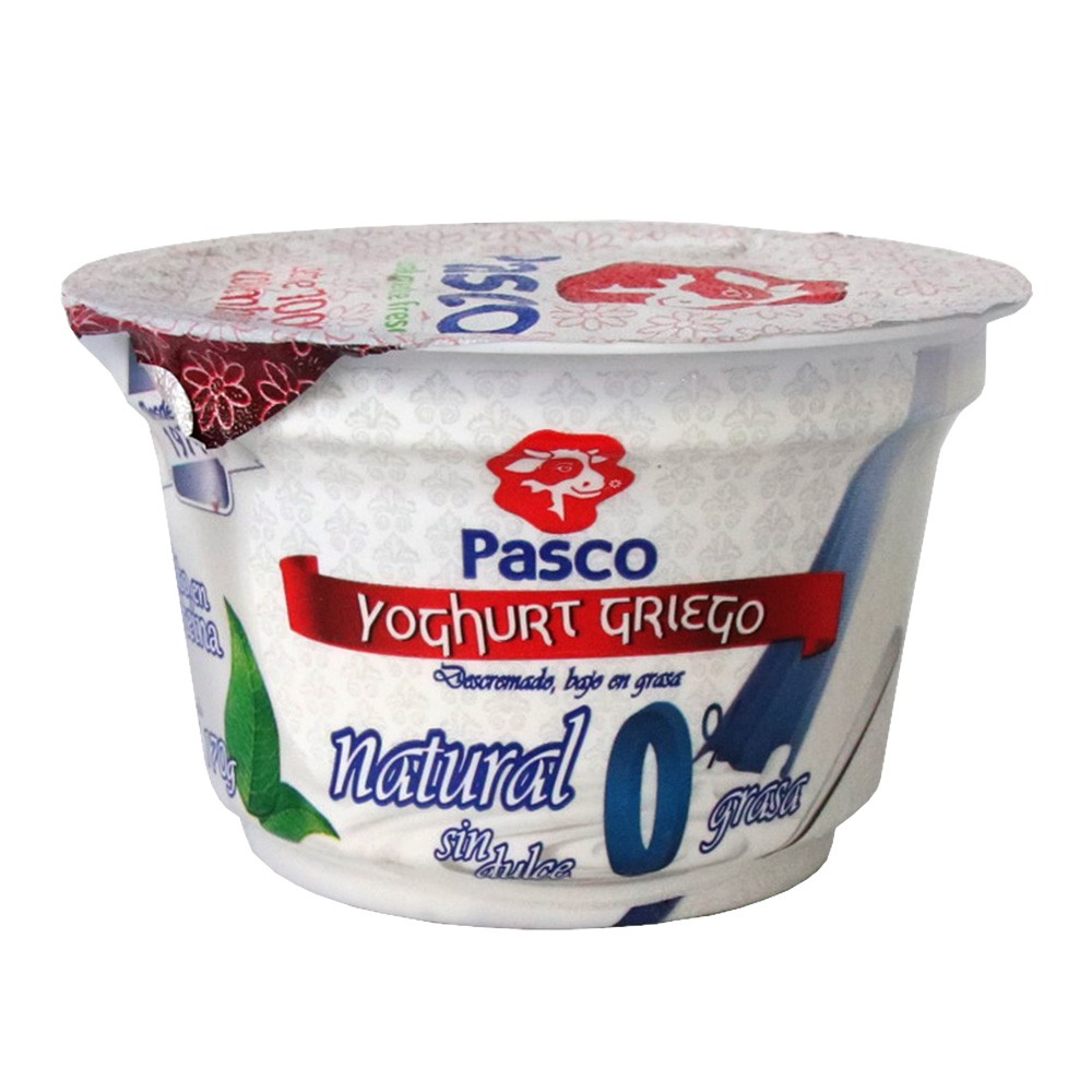 YOGHURT GRIEGO NATURAL PASCO x 170ML
