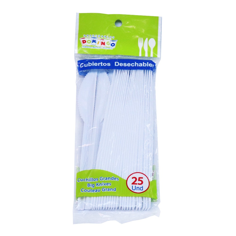 CUCHILLO DESECHABLE  x 25