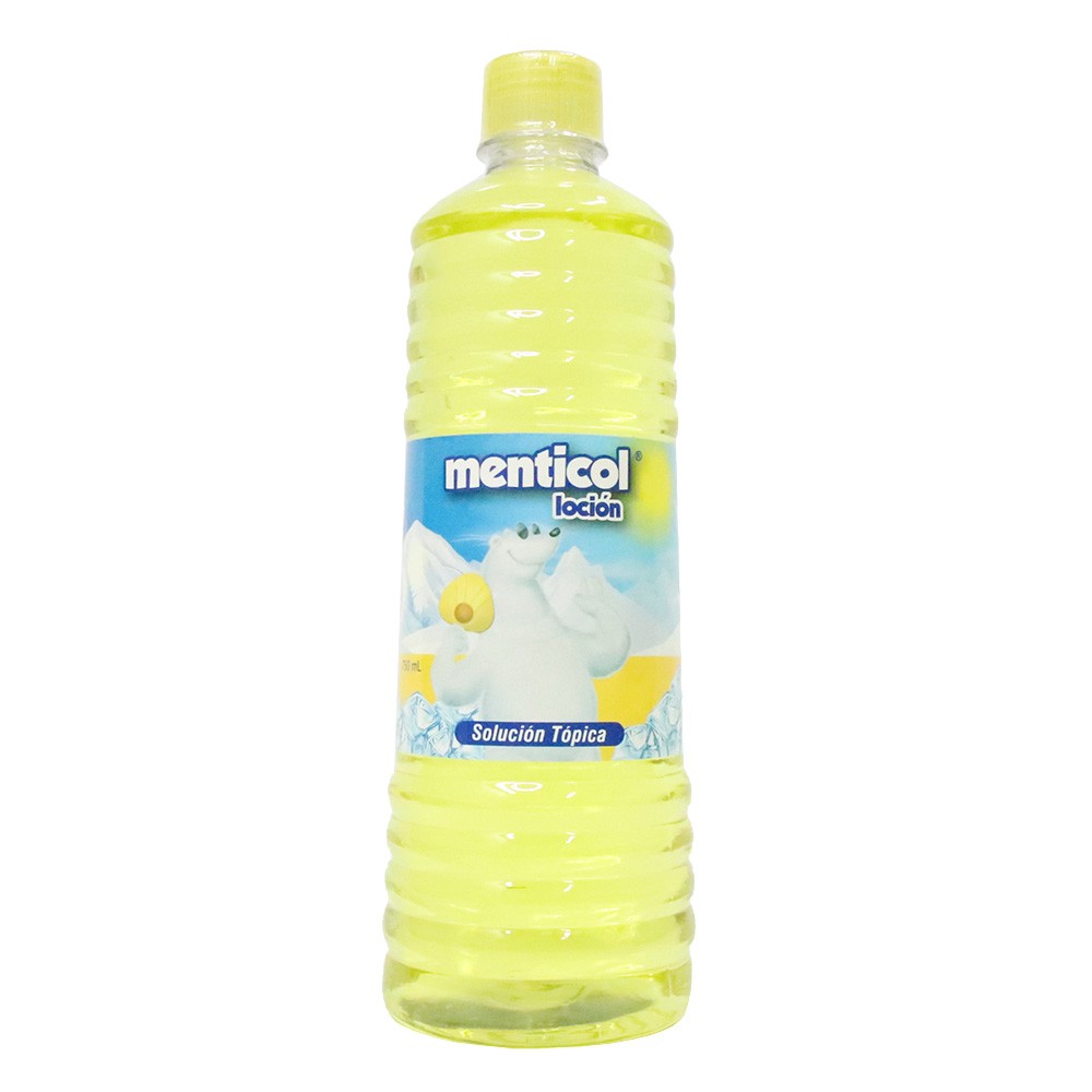 LOCION MENTICOL AMARILLO TAPA  x 750ML