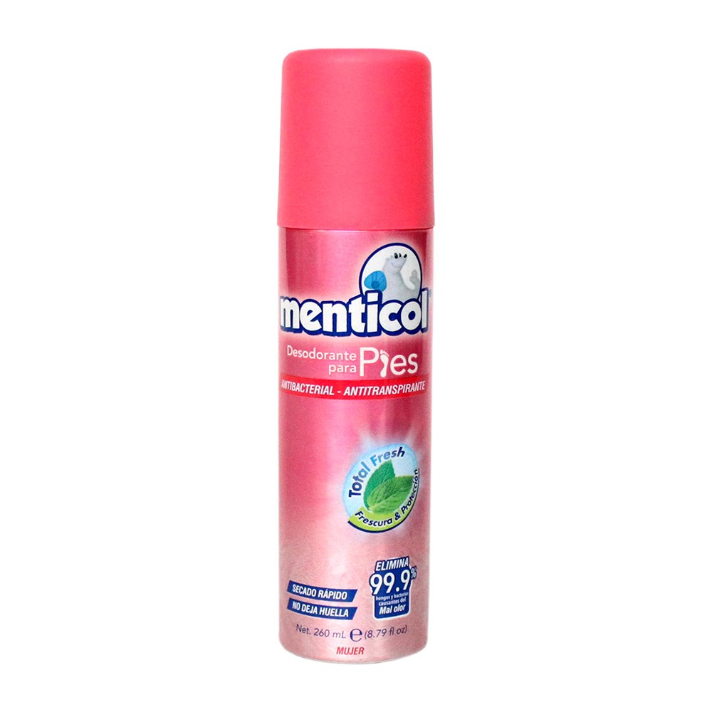 DESODORANTE P PIES SUAVIZ MENTICOL*260ML