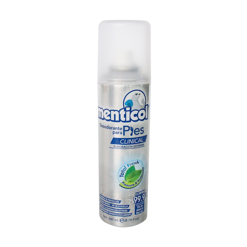 DESODORANTE PIES CLINICAL MENTICOL*260M