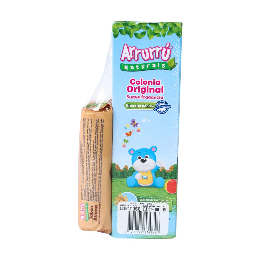 COLONIA ARRURRU AZUL x 120ML+JABON AVENA