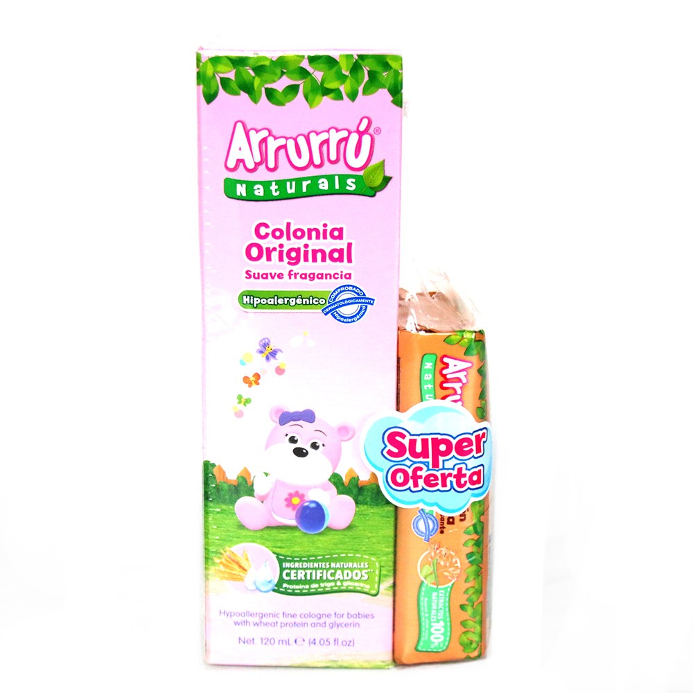 COLONIA ARRURRU ROSADA*120ML+JABON AVENA