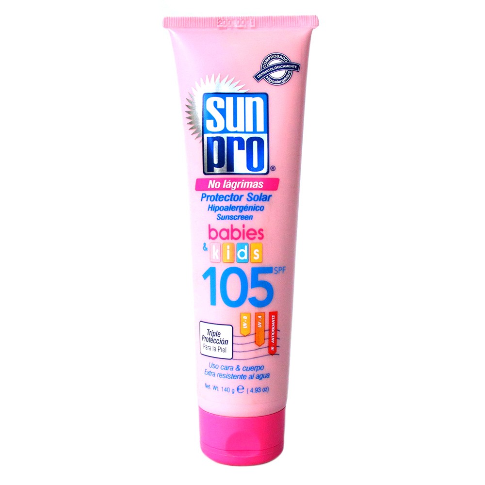 SUNPRO PROT SOL SPF105 BABIES&KIDSX140G