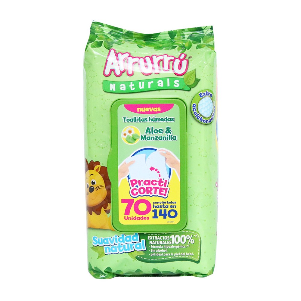 TOALLITAS HUMEDAS ALOE ARRURU*70UND