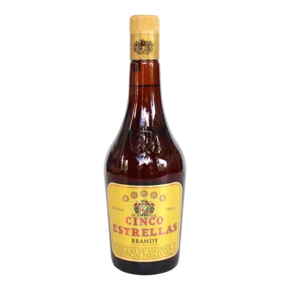 BRANDY CINCO ESTRELLAS  x  750 ML
