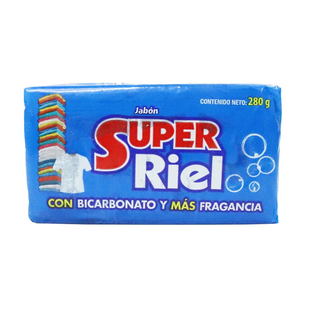 JABON BARRA SUPER RIEL*280GR