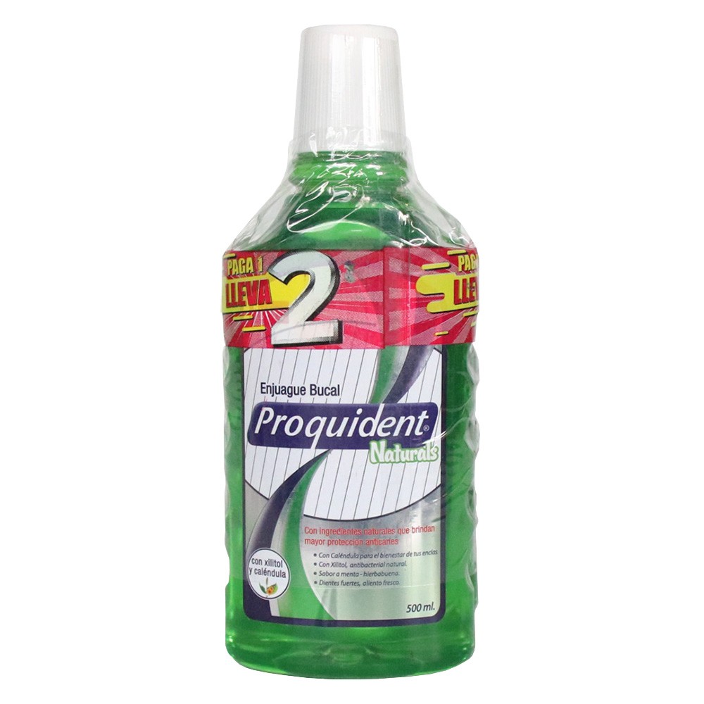 ENJU BUCAL NATURAL PROQUIDENT*500ML 2*1
