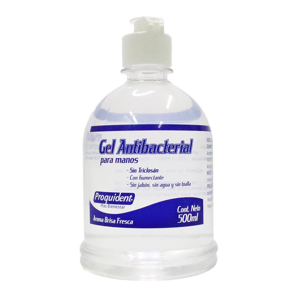 GEL ANTIB SIN TRICLOSAN PROQUIDENT*500ML