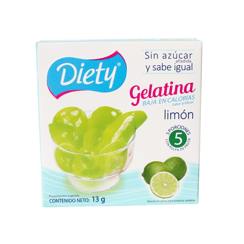 GELATINA DIETY LIMON  x 13GR