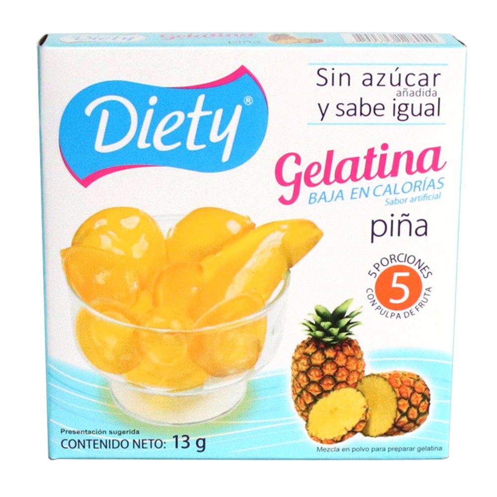 GELATINA DIETY PIÑA  x 13GR