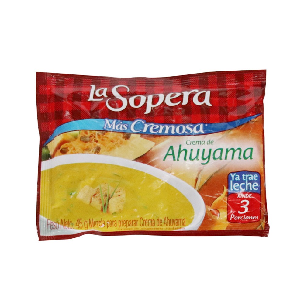 CREMA SOPERA CREMOSA AHUYAMA  3P *45 GR