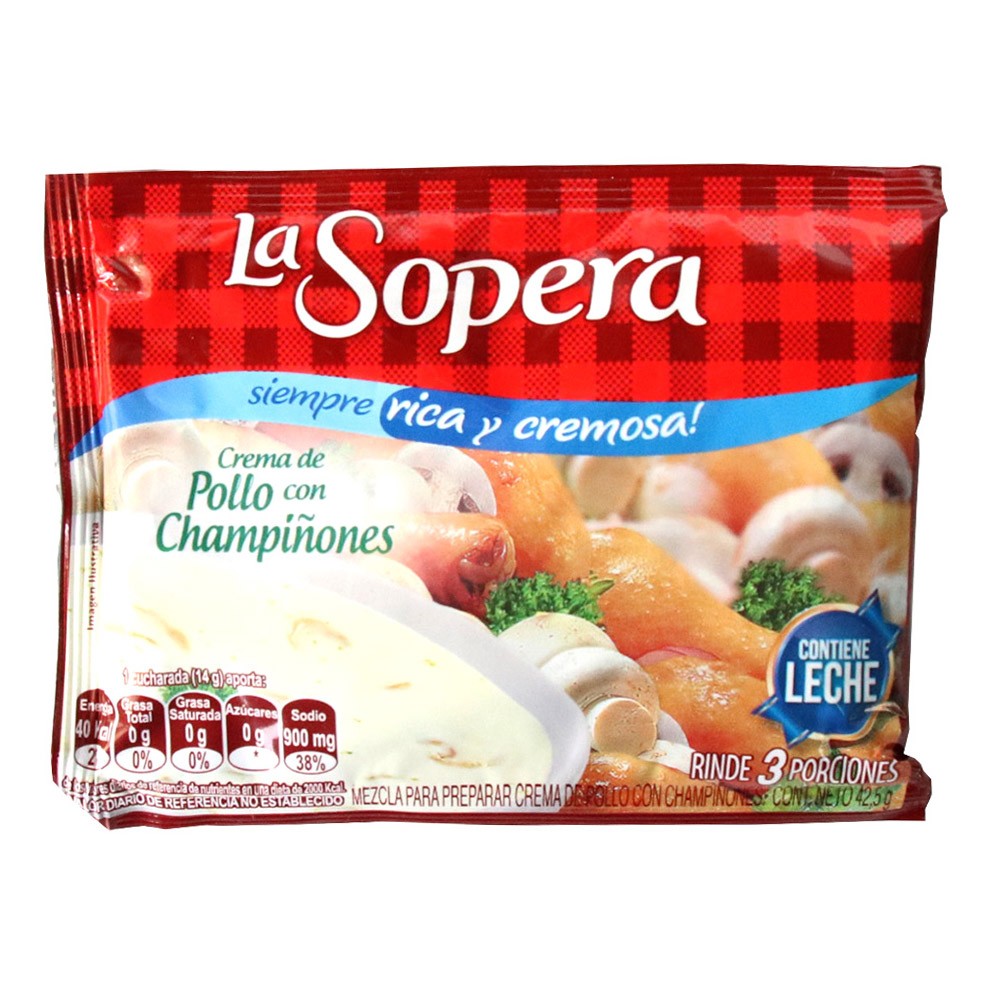 SOPERA CREMOSA POLLO/CHAMPIÑON 3P *45 GR