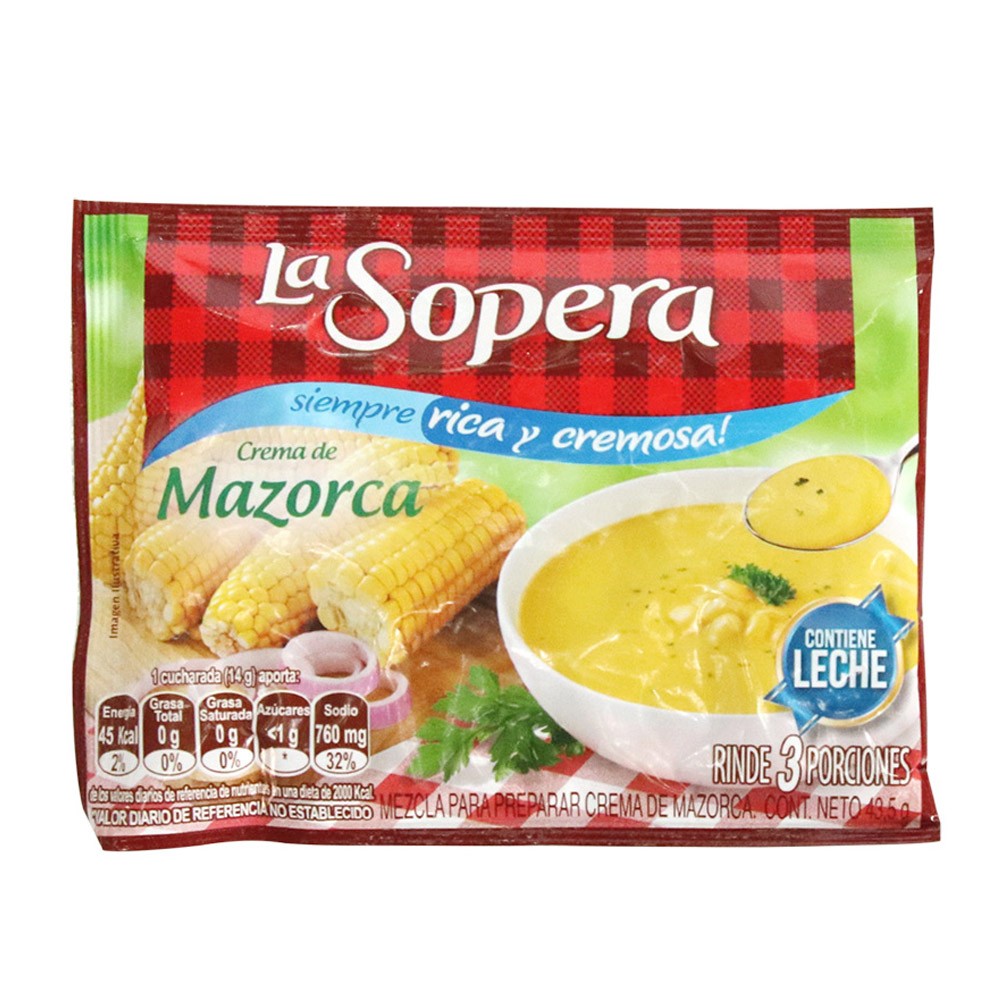 CREMA SOPERA CREMOSA MAZORCA  3P *45 GR