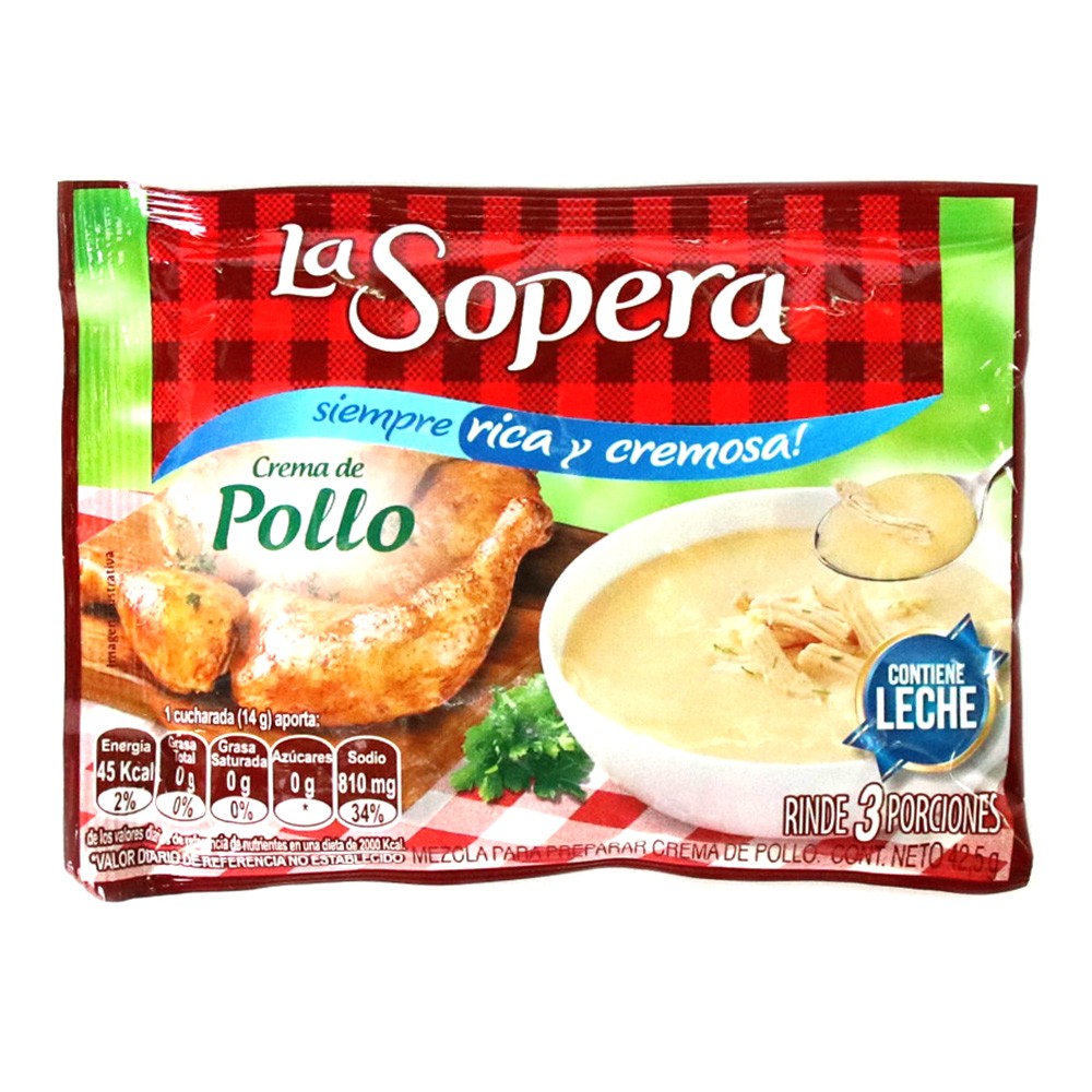 CREMA SOPERA CREMOSA POLLO  3P  x 45 GR