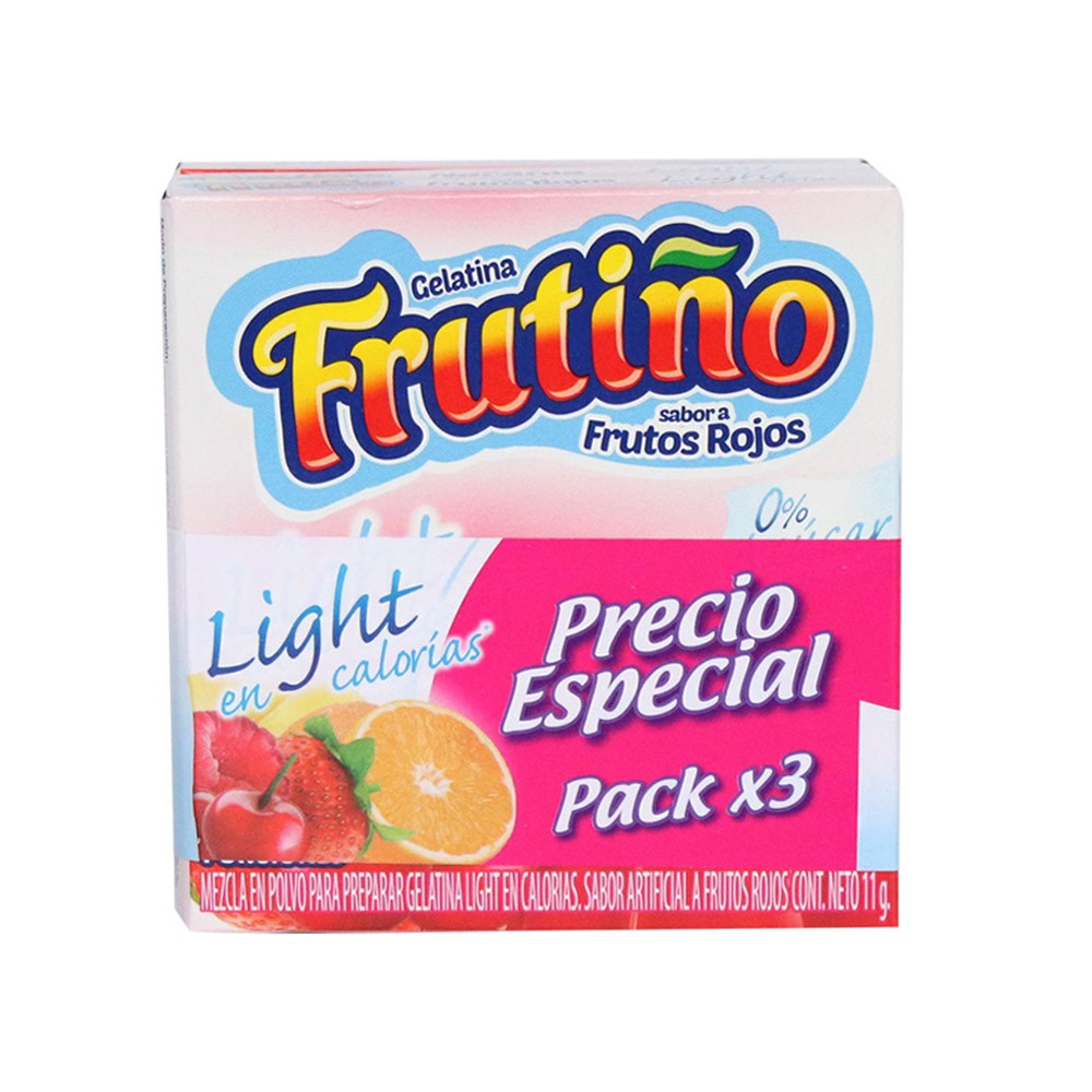 GELATINA FRUTIÑO LIGHT x 3 UND x 33 GRS
