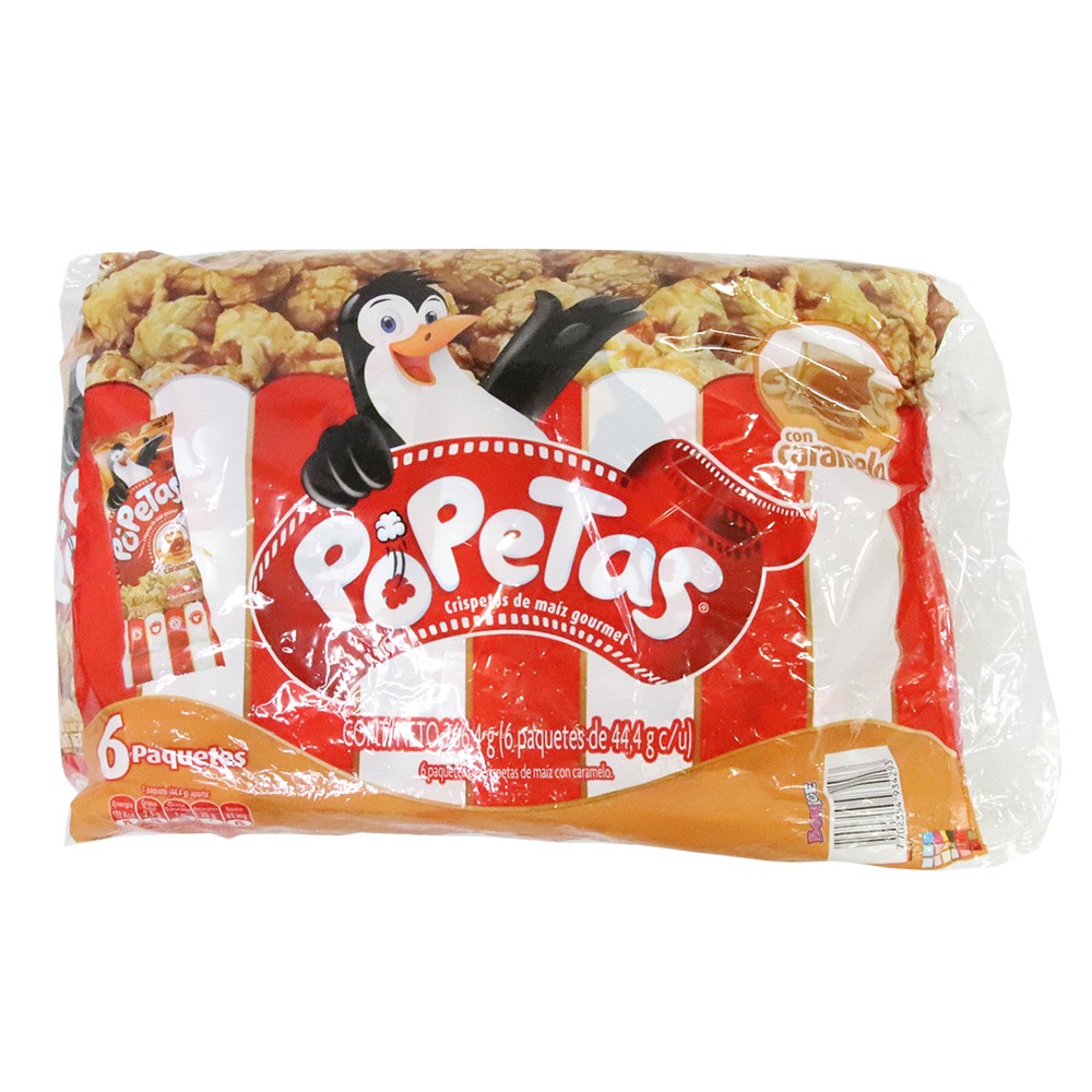 POPETAS MULTIPACK CARAMELO x 126GR