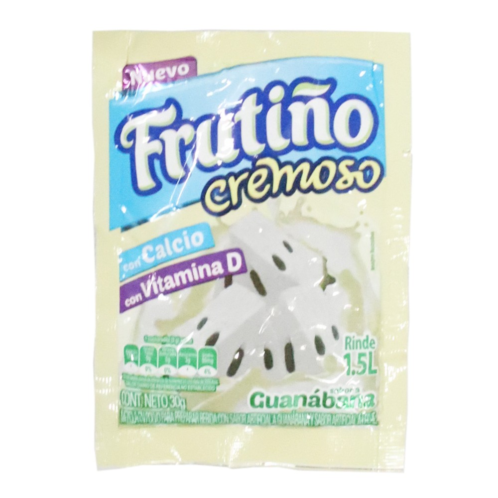 REFRESCO FRUTIÑO CREMOSO GUANABANA *26GR