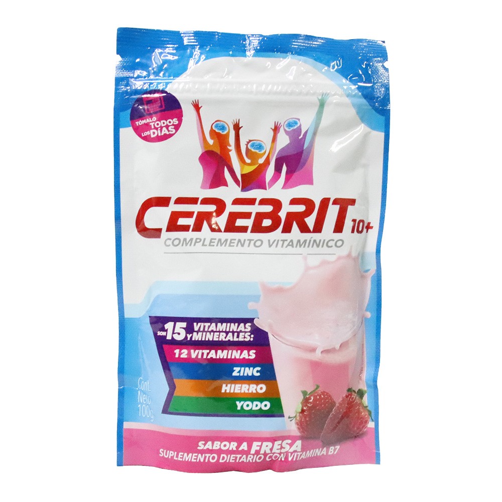 KOLA GRANULADA CEREBRIT FRESA  x 100GR