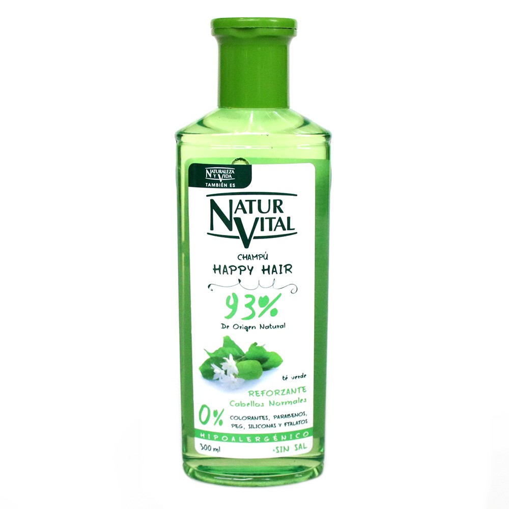 SHAMPOO HAPPY HAIR REFORZ TE VERDE*300ML